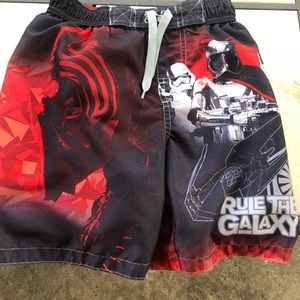 Boys star wars swim trunks